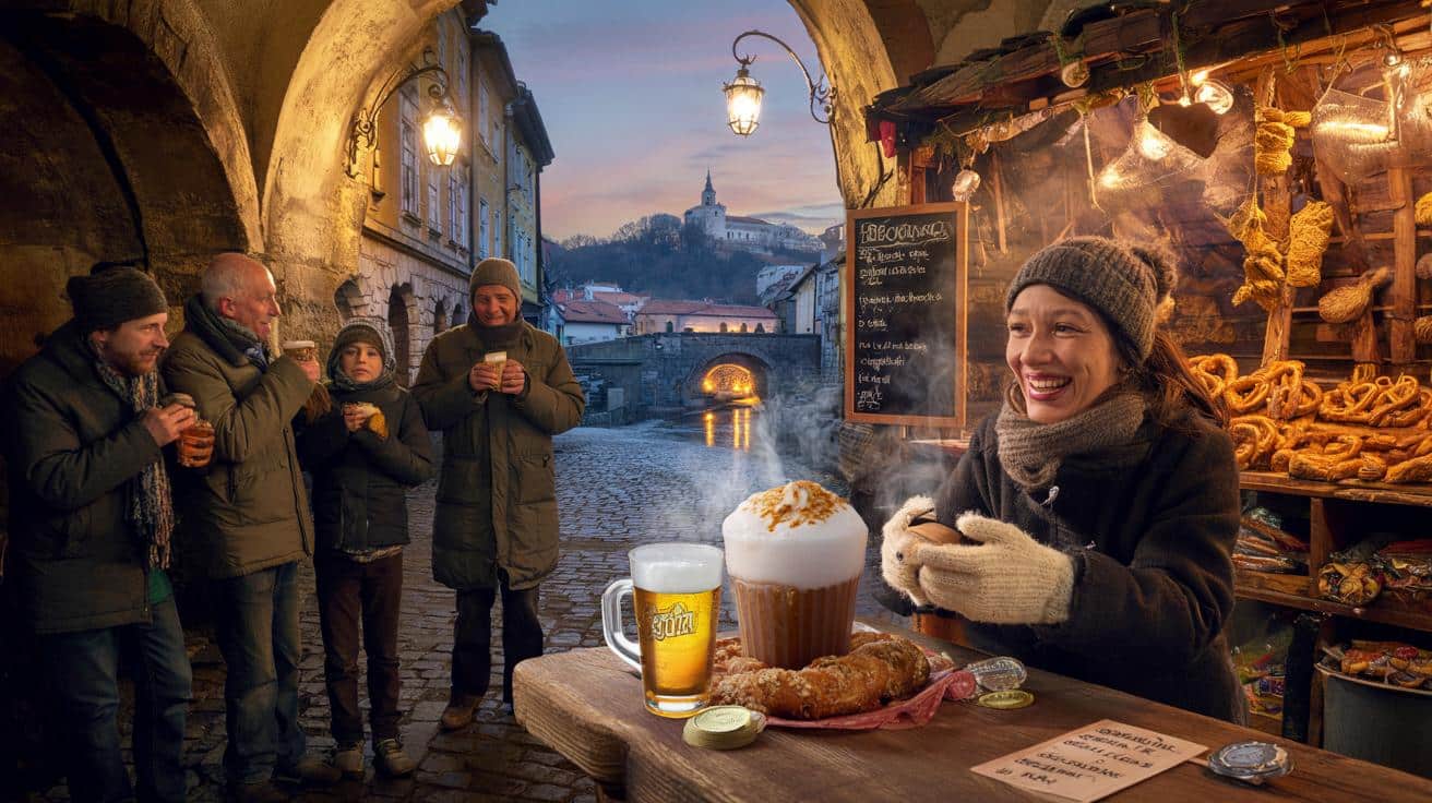 Lantern-lit old town Christmas market with 30p beers and £1.50 hot chocolates