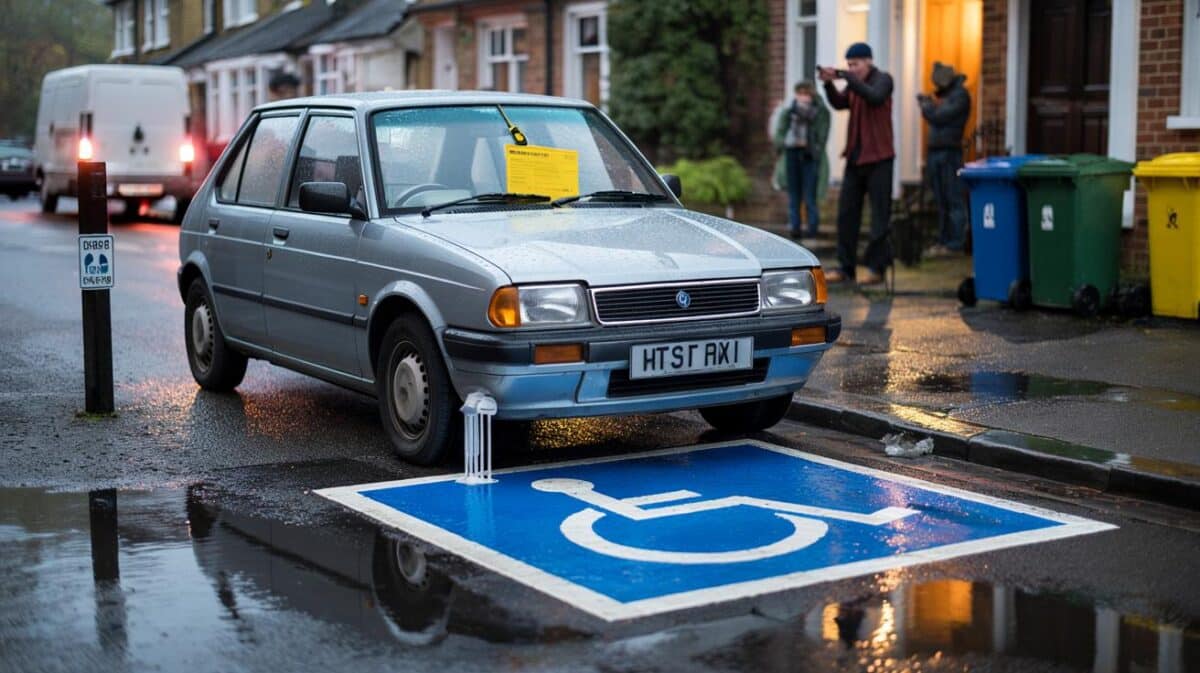 Parking tickets issued after disabled bay painted around vehicle