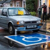 Parking tickets issued after disabled bay painted around vehicle