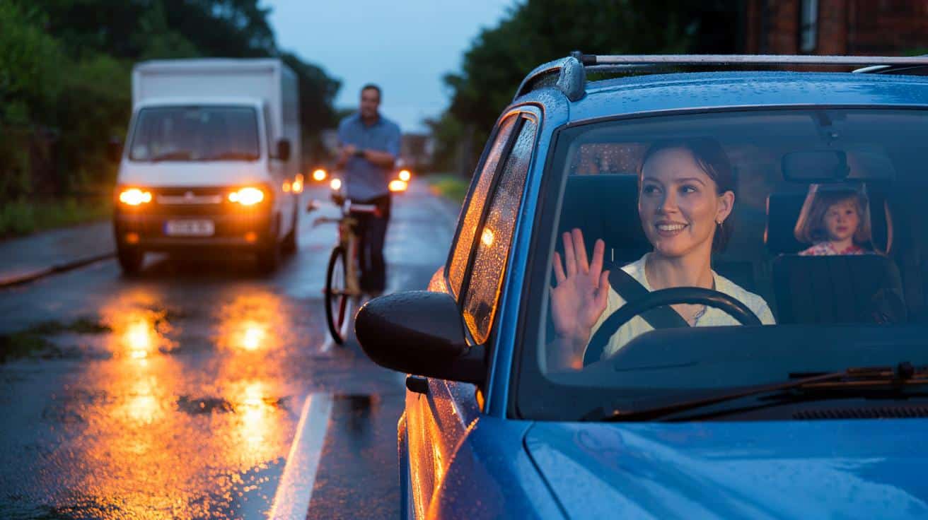 Psychologists say waving “thank you” at drivers is linked to specific personality traits