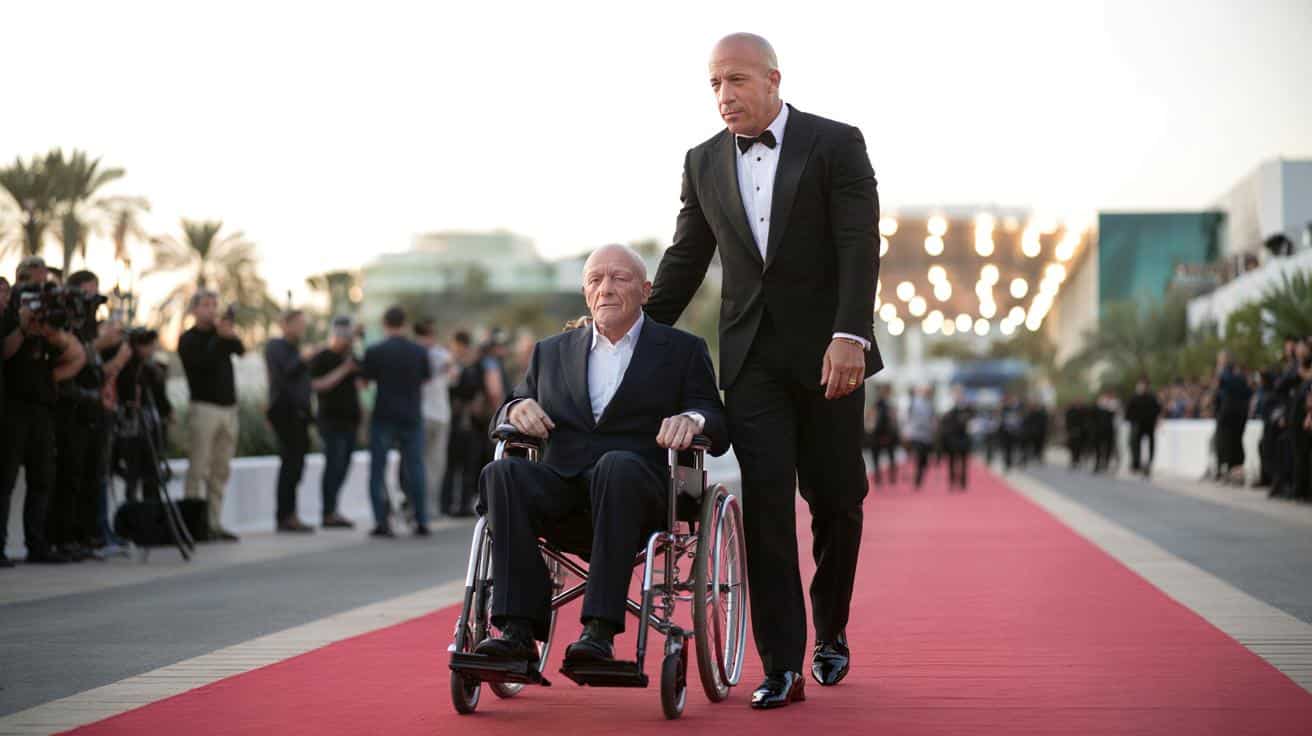Vin Diesel escorts Michael Caine’s wheelchair along Red Sea festival carpet